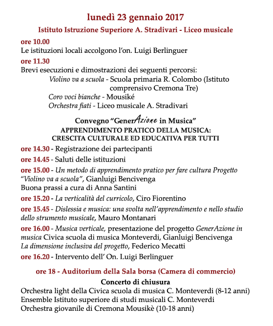 programma - musica